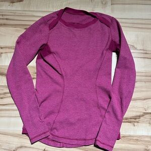 Lululemon size 6 Purple Long Sleeve Top